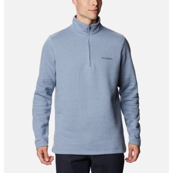 Columbia Pullover Heren, Great Hart Mountain III Half Zip Fleece Grijs Blauw, 43ZSMVJNE